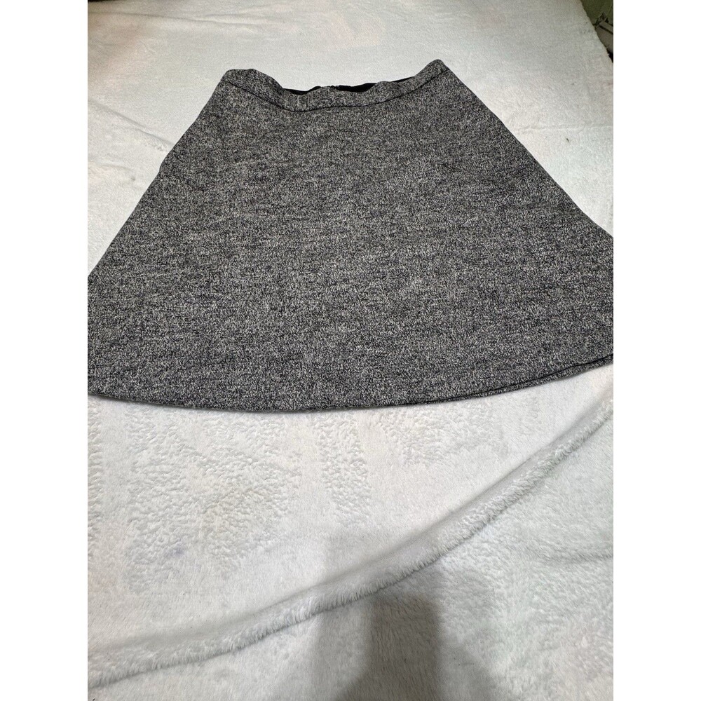 Banana Republic Tweed Wool 30% Blend Lined Pencil Zip Skirt Gray Womens Size 6
